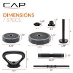 CAP Barbell 66 lb Adjustable Weight Set