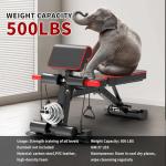 Foldable Adjustable Weight Bench for Home Workouts