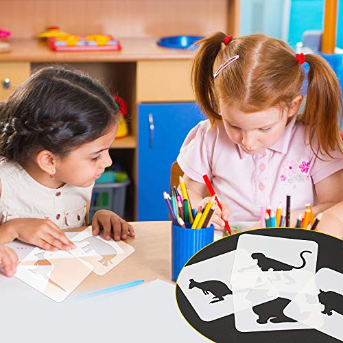 Reusable Forest Animals Stencils for Kids' Crafts