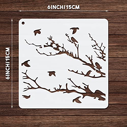Reusable Tree Stencils Set for Scrapbooking - Aspen Theme