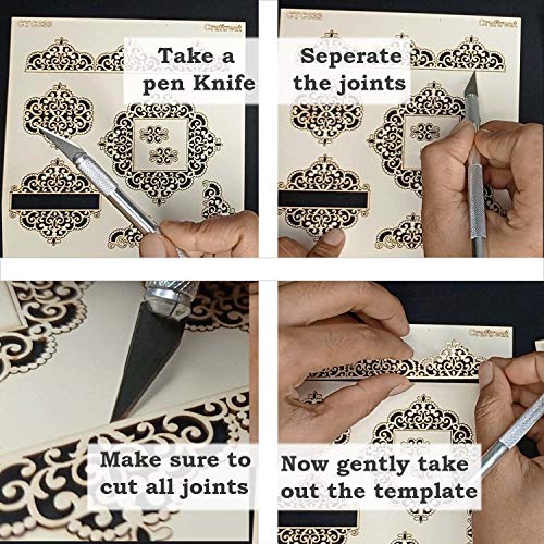 Reusable Splatter Stencils for DIY Scrapbooking