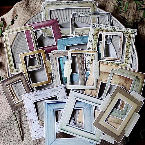 Retro Photo Frame Stickers: Decorative Borders for Scrapbooking