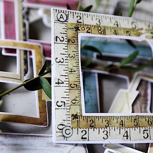 Retro Photo Frame Stickers: Decorative Borders for Scrapbooking