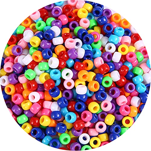 Colorful Pony Beads - Perfect for Crafts & Braids!