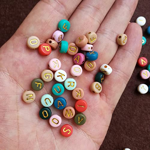 Colorful Acrylic Letter Beads for Jewelry Making