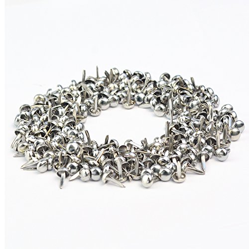 500 Scrapbooking Brads: Gold and Silver Paper Fasteners