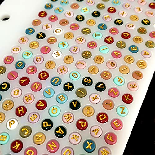 Colorful Acrylic Letter Beads for Jewelry Making