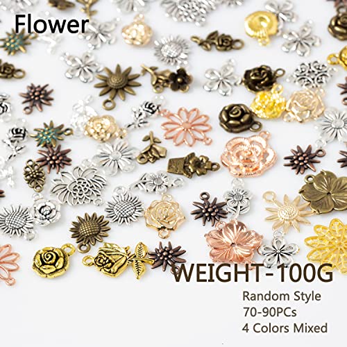 Assorted Metal Charms for Scrapbooking - 100g