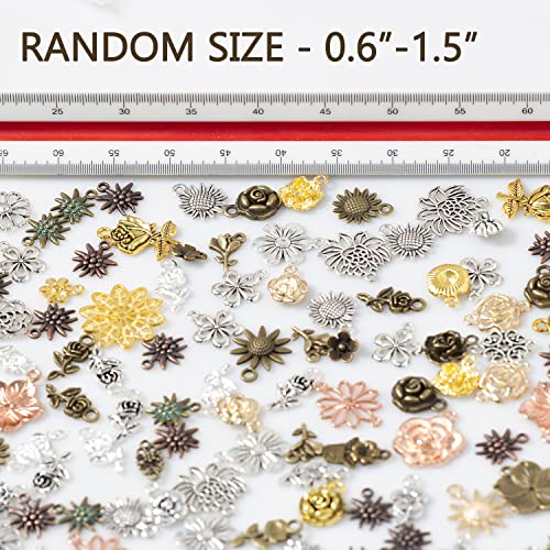 Assorted Metal Charms for Scrapbooking - 100g