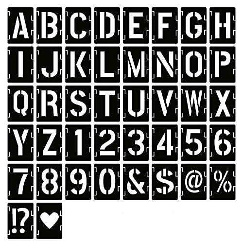 Reusable 2" Letter Stencils Kit for DIY Scrapbooking
