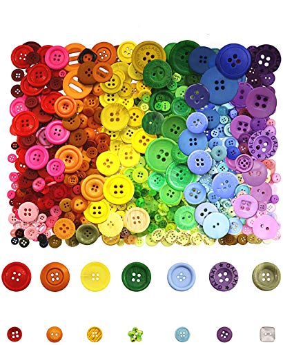 800 Resin Buttons for Sewing and Crafts