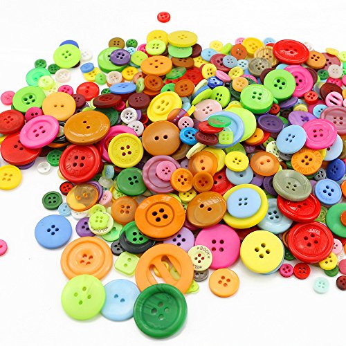800 Resin Buttons for Sewing and Crafts