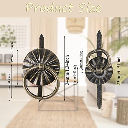 40Pcs Metal Brad Fasteners for DIY Crafts & Decoration