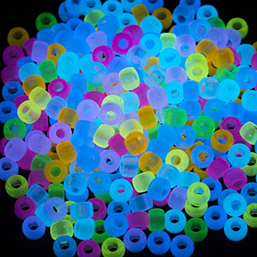 1000 Glow-In-The-Dark Acrylic Pony Beads for Scrapbooking