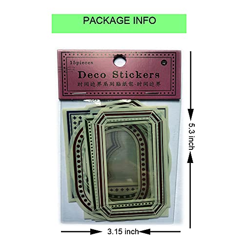 60Pcs Decorative Scrapbook Sticker Set for DIY Crafting