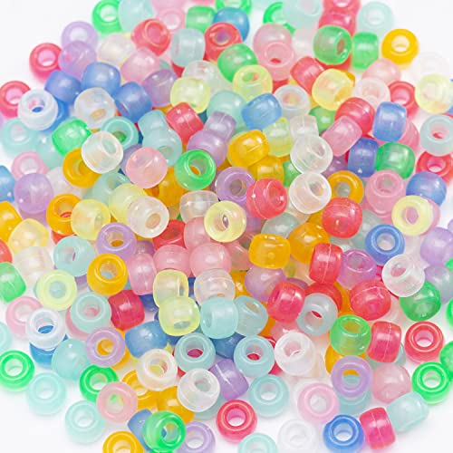 1000 Glow-In-The-Dark Acrylic Pony Beads for Scrapbooking