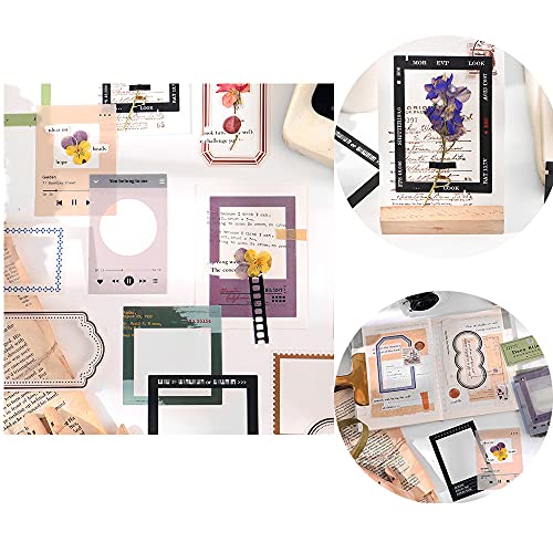 60Pcs Decorative Scrapbook Sticker Set for DIY Crafting