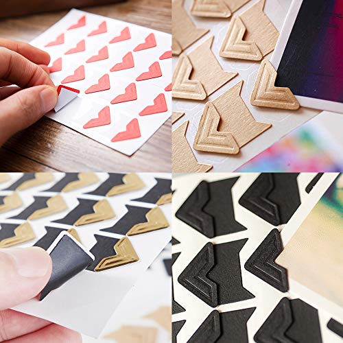 Self Adhesive Photo Mounting Corners - 14 Colors