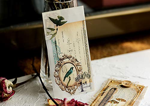 Vintage Animals and Plants Stickers for Scrapbooking