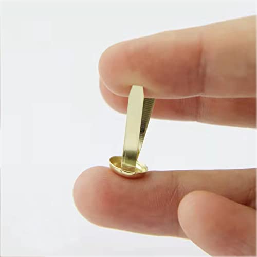 Multicolored Metal Brads for DIY Scrapbooking - 100pcs (8mm x 12mm)