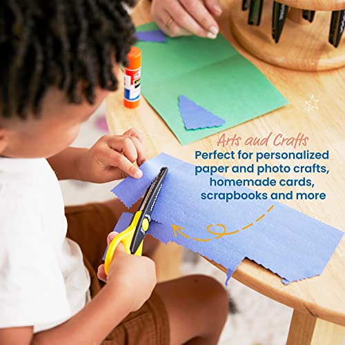 18-Piece Assorted Decorative Scissors in Rotating Rack