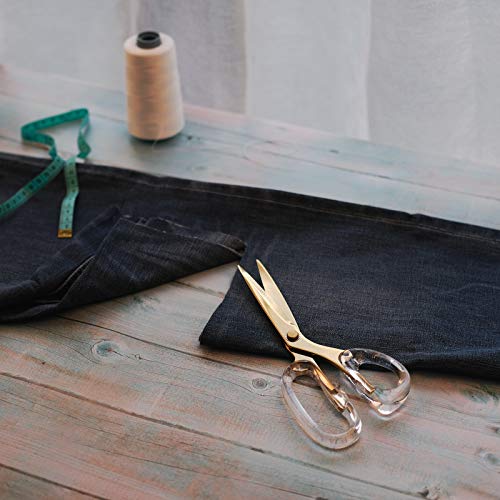 Clear & Gold Acrylic Scissors Set - 2 Pieces