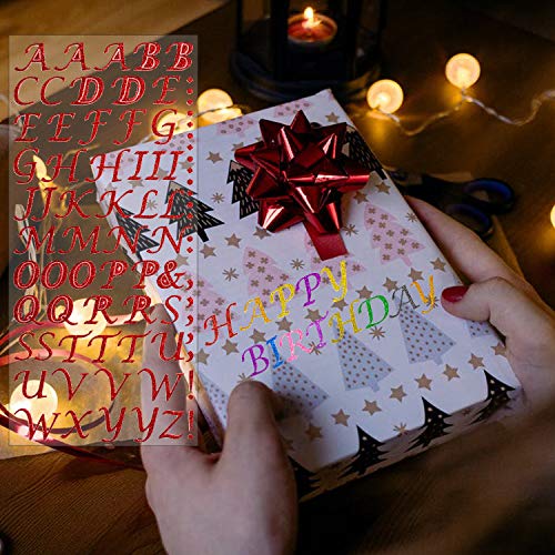 Sparkling Glitter Alphabet Stickers - 12 Vibrant Colors