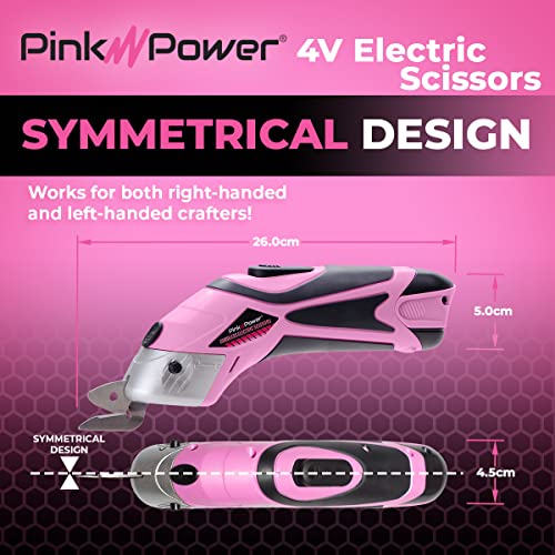 Pink Power Electric Scissors for Scrapbooking