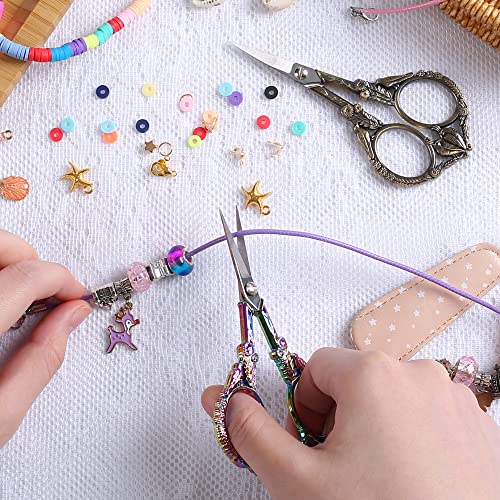 Colorful Embroidery Scissors with Secure Cover