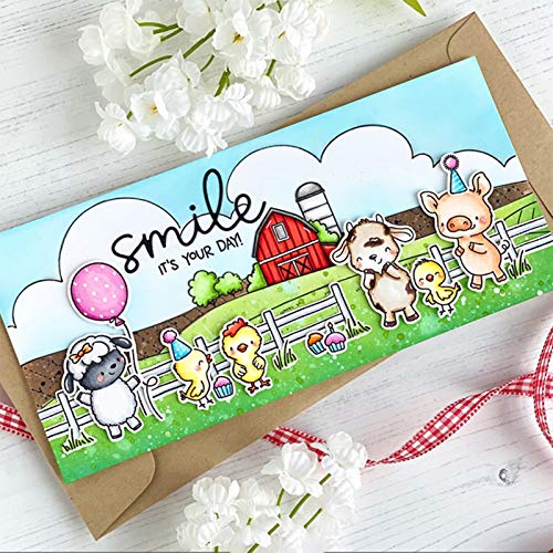 Farm Metal Cutting Dies and Transparent Stamps