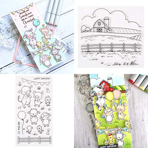 Farm Metal Cutting Dies and Transparent Stamps