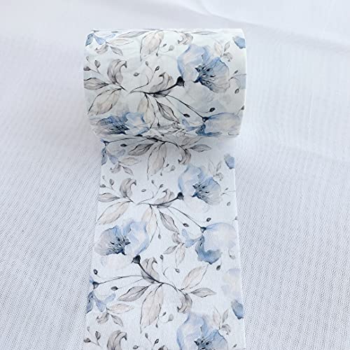 Azalea Bloom Wide Washi Tape, Watercolor Floral Design