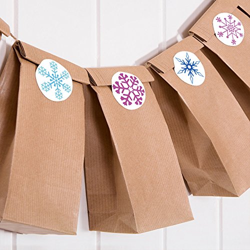 450 Snowflake Stickers - Christmas/Winter Decor/Craft Supplies