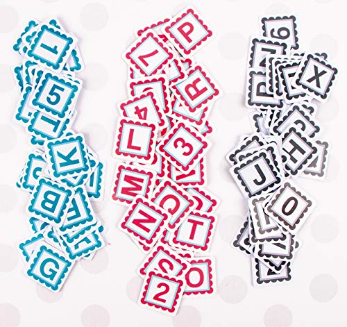 Pink ALPHABITTIES Scrapbooking Labels - 1 Count