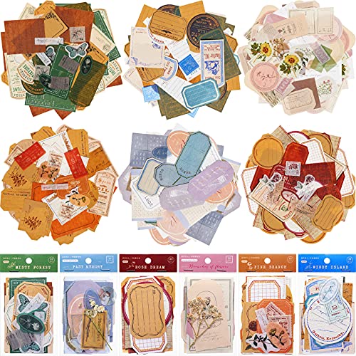 180 Vintage Scrapbook Stickers for DIY Crafts