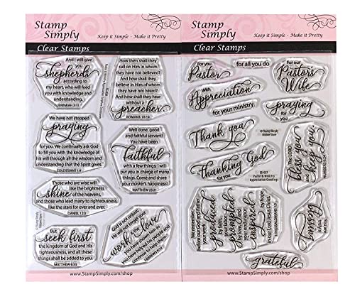 Religious Pastor Appreciation Greetings Stamp, 2-Pack