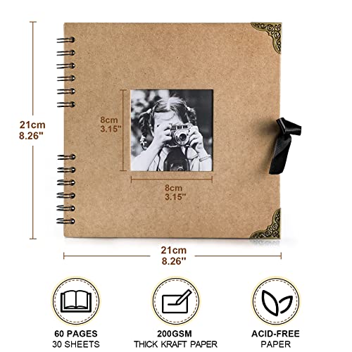 8x8 Scrapbook Album - 60 Page Memory Book