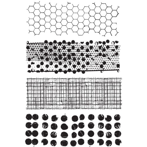 Mixed Media Cling Stamps 7"X8.5" by Tim Holtz