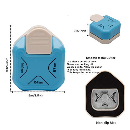 3-in-1 Paper Corner Rounder for Scrapbooking and Crafts