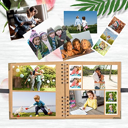 DIY Scrapbook Album: 8x8 Inch, 60 Pages