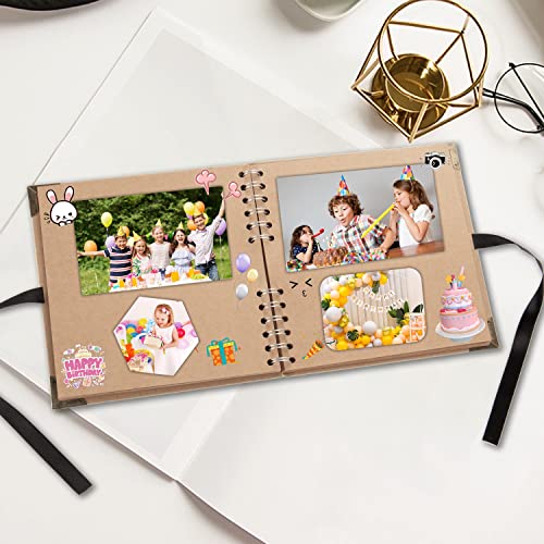 DIY Scrapbook Album: 8x8 Inch, 60 Pages