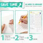 24-Piece Plastic Journal Stencil Set for Scrapbooking