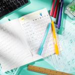 24-Piece Plastic Journal Stencil Set for Scrapbooking