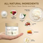 Beef Tallow Sunscreen with Zinc Oxide Protection