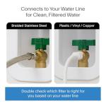 Clearly Filtered Inline Water Filter for Refrigerators