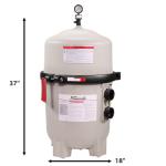 XtremepowerUS Diatomaceous Earth Pool Filter 48 Sq. Ft