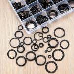 360 Pcs Black Rubber O Ring Assortment Kit