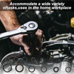 360 Pcs Black Rubber O Ring Assortment Kit