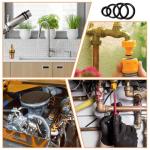 500 Pcs Rubber O-Ring Assortment Kit