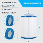 SpiroPure Pleatco PDM28 FC9944 Spa Filter Cartridges